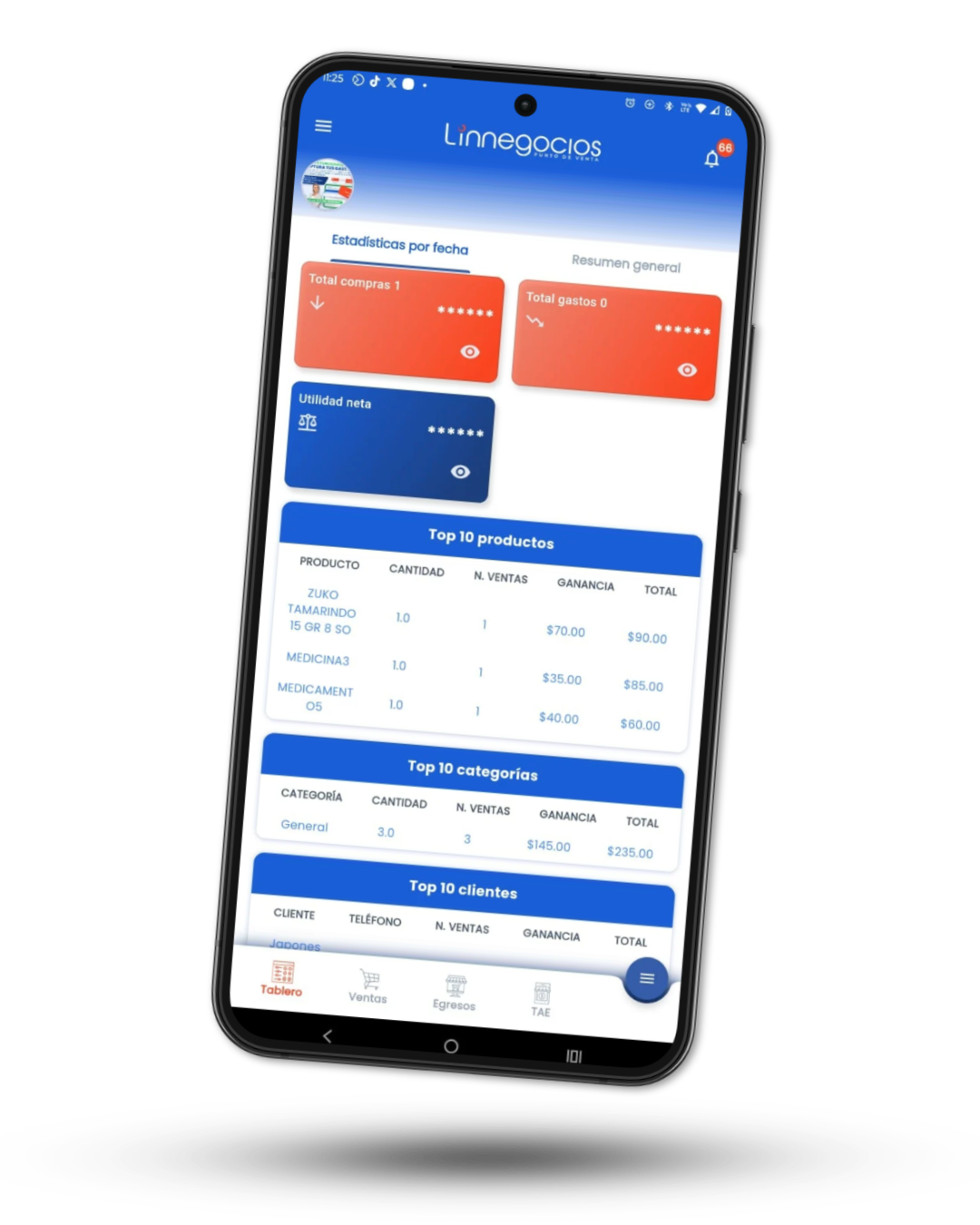 App Linnegocios para gestionar punto de venta